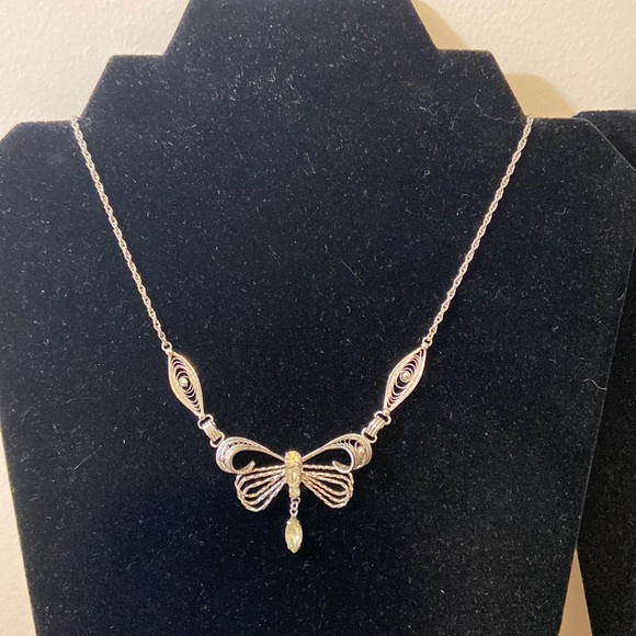 **Sold** Vintage by Espo Flex silver rhinestone dragonfly - Picture 3 of 16